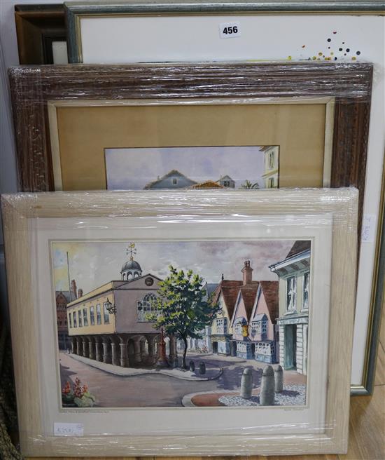 Derek Gardiner, limited edition print and three other works